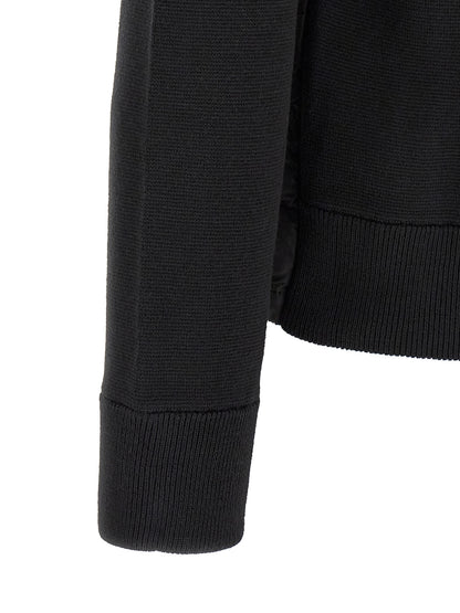 Moncler Cárdigan De Poliamida Negra Vestimenta Moderna España