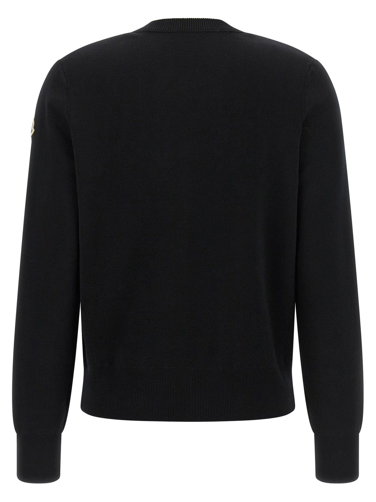 Moncler Cárdigan Negro De Poliamida - Panel Delantero Acolchado