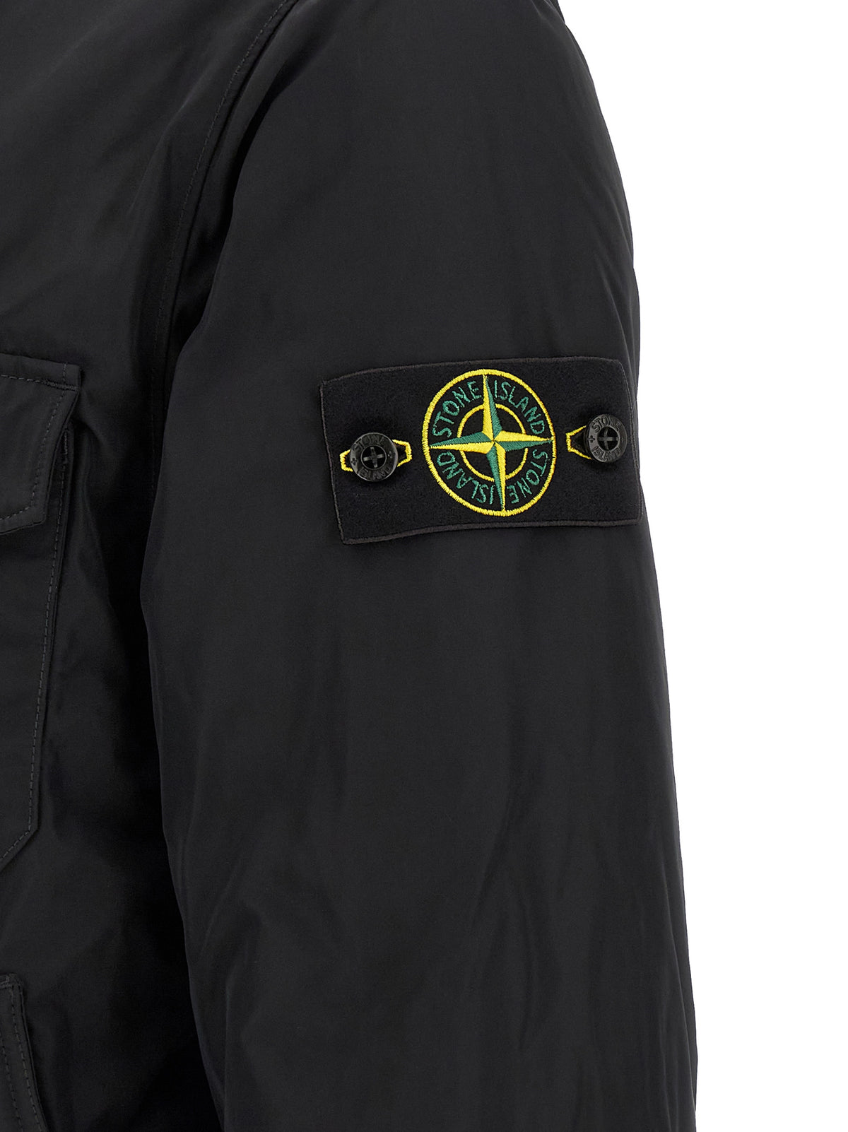 Chaqueta Técnica De Poliéster Negro Stone Island
