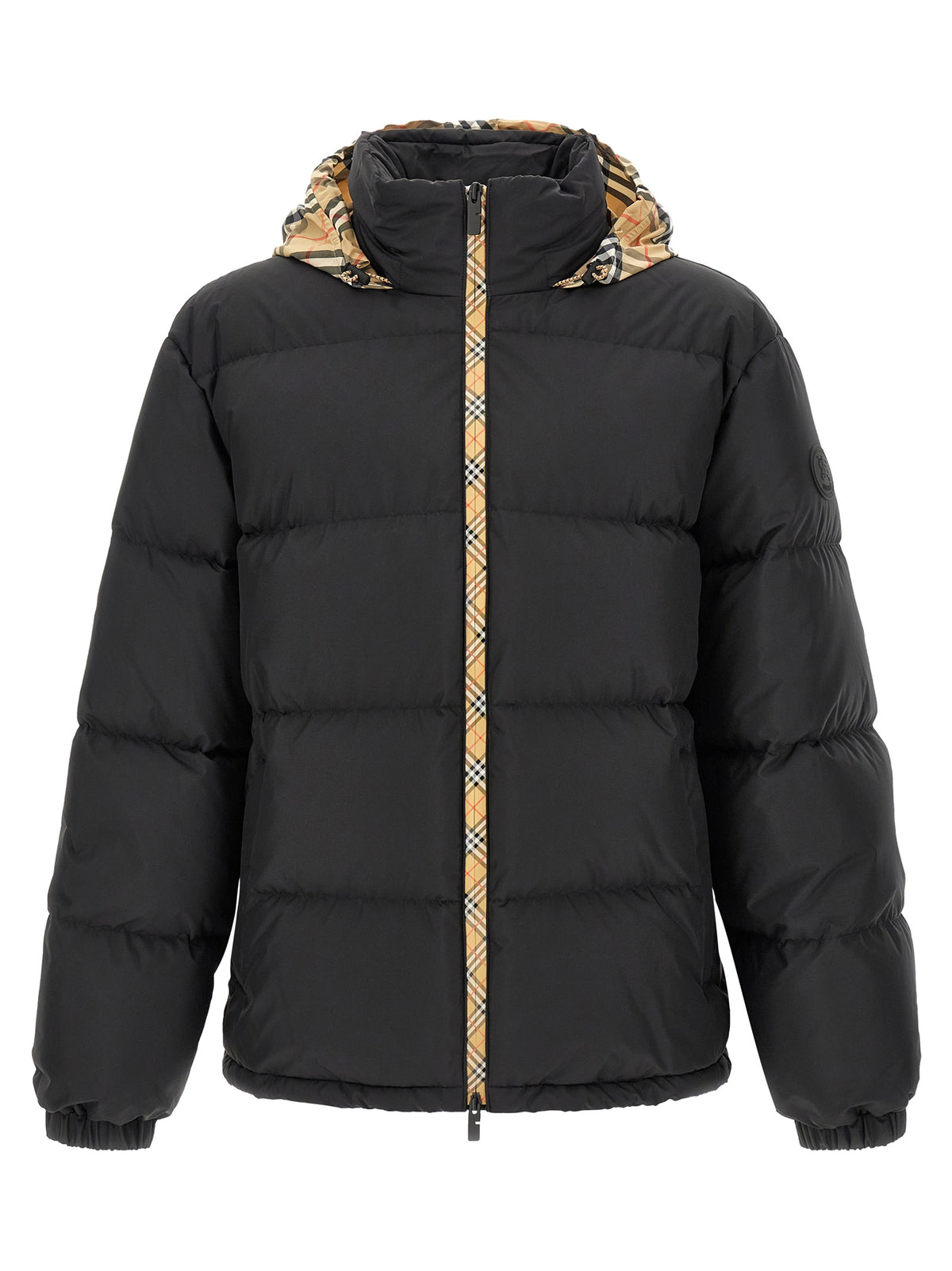 Parka Burberry Snowdon Negra En Poliéster Con Alta Retención