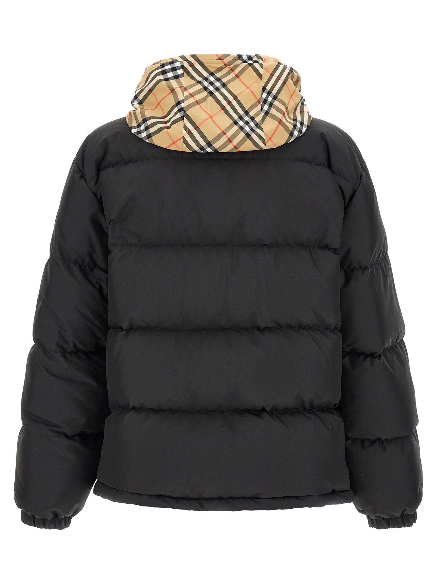 Parka Burberry Snowdon Negra En Poliéster Con Alta Retención