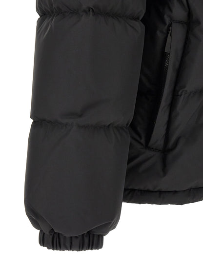 Parka Burberry Snowdon Negra En Poliéster Con Alta Retención