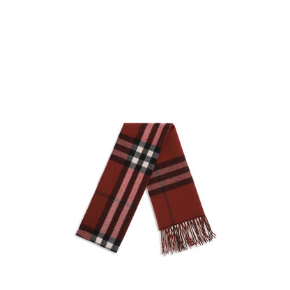 Burberry Burgundy Cashmere Scarf Timeless Design
