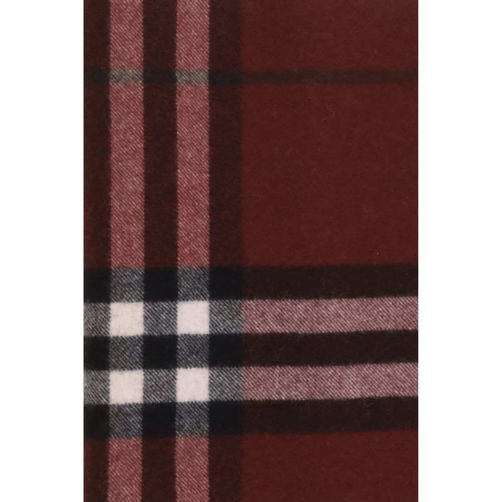 Burberry Burgundy Cashmere Scarf Timeless Design