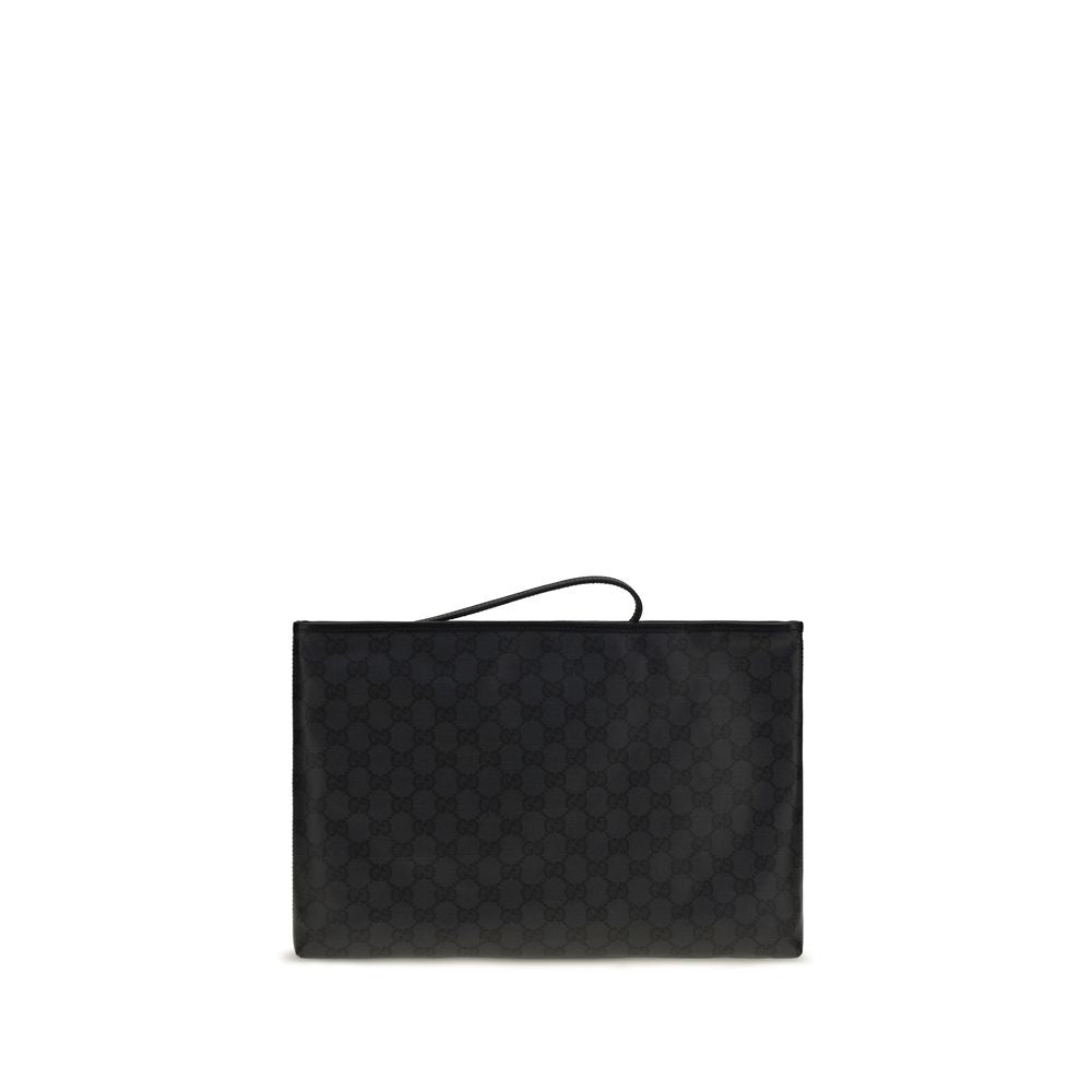 Gucci Black Cotton Essence Classic Style Handbag