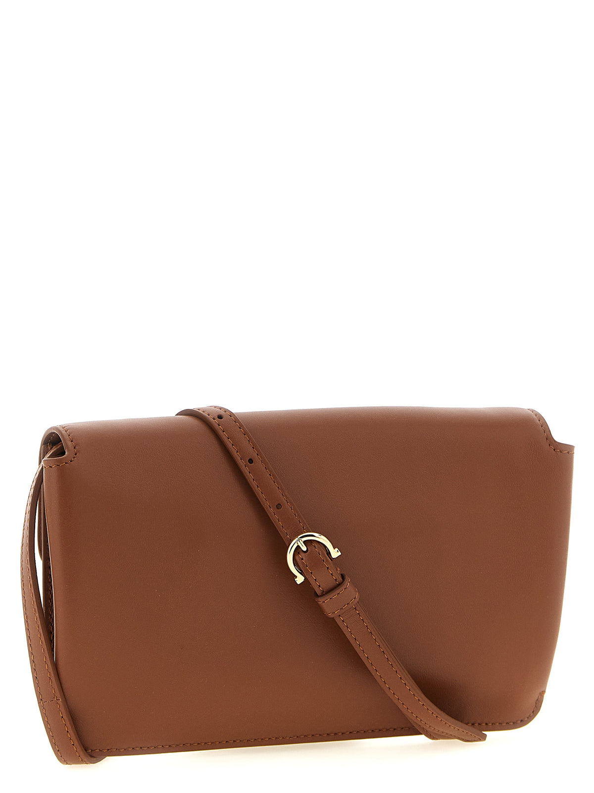 Ferragamo Brown Calfskin Clutch Wallet