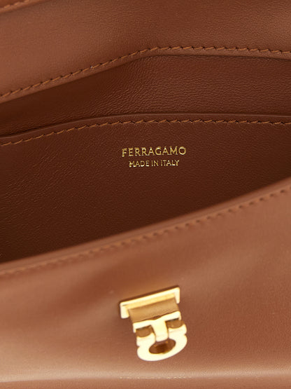 Ferragamo Brown Calfskin Clutch Wallet