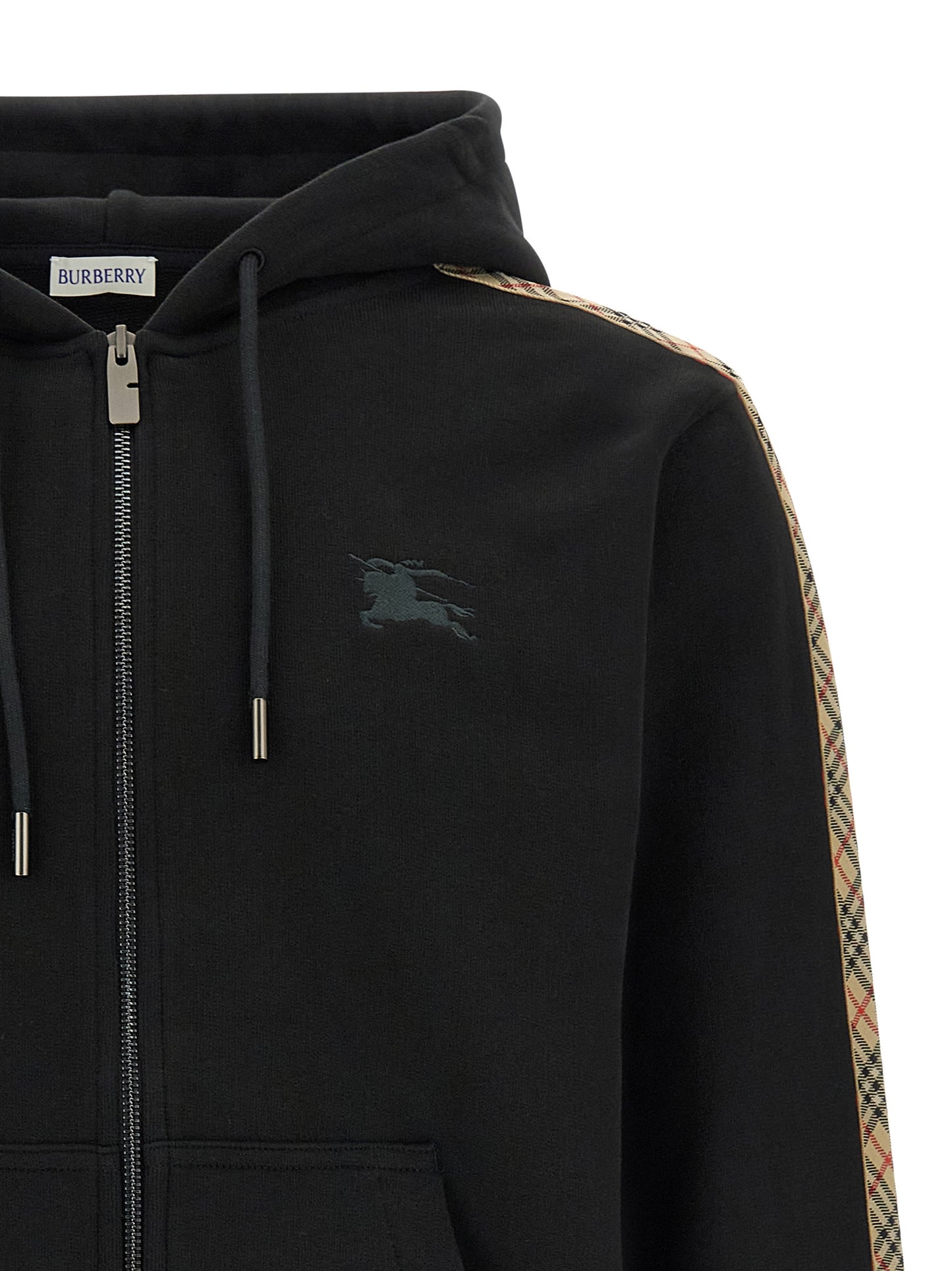 Burberry Sweat-shirt en Coton Noir - Coupe Structurée