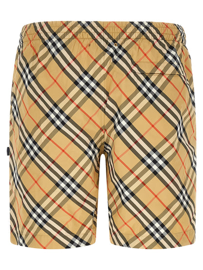 Burberry Beige Polyamide Swim Shorts - Timeless Style