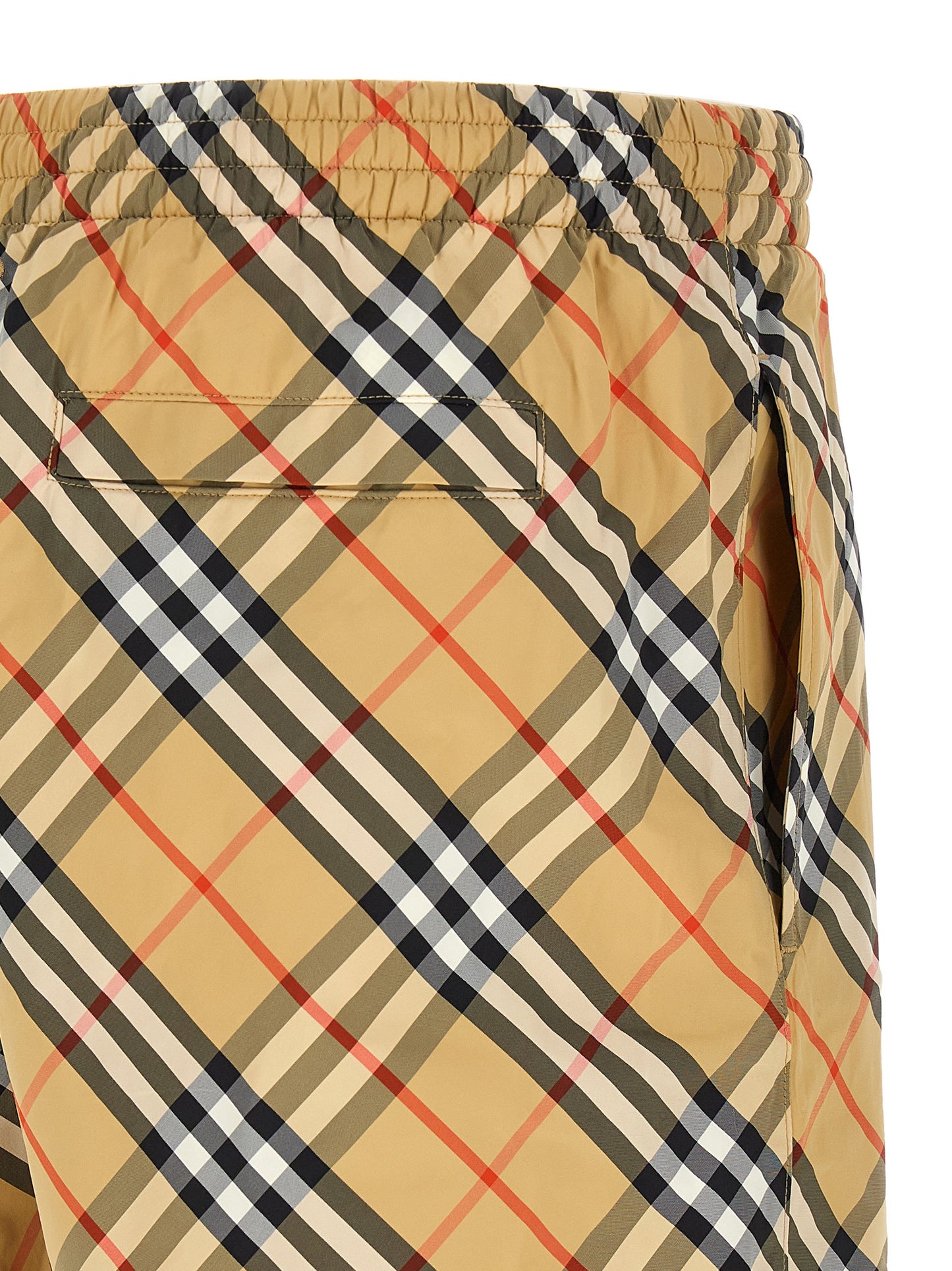 Burberry Beige Polyamide Swim Shorts - Timeless Style
