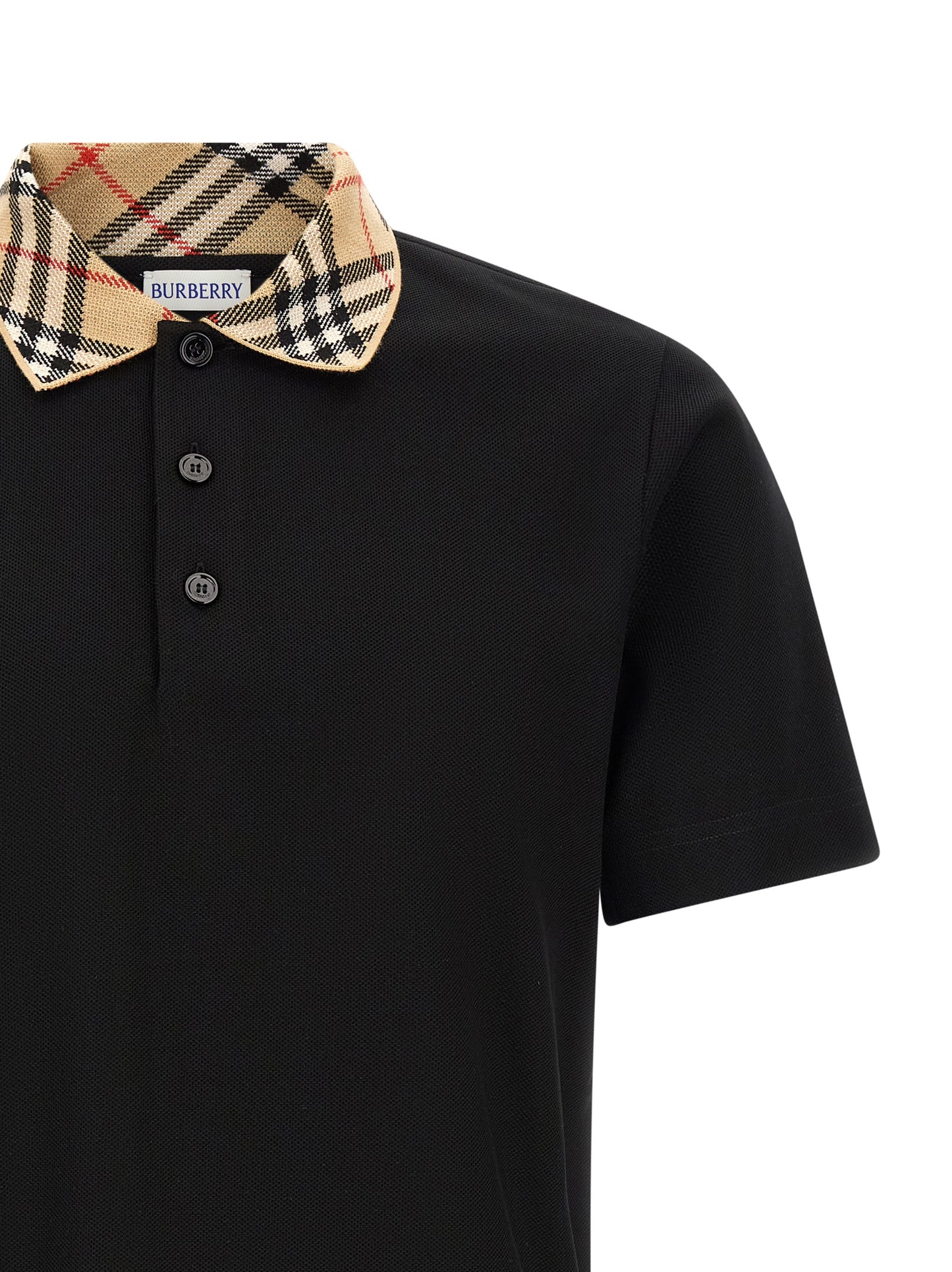 Burberry Black Polo Shirt - Cool and Comfortable Cotton