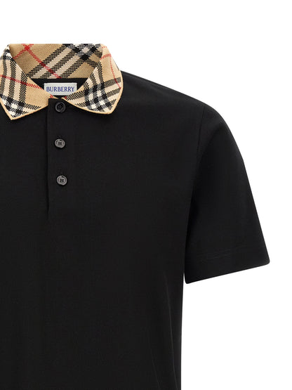 Burberry Black Polo Shirt - Cool and Comfortable Cotton