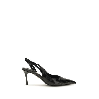 Bombas Ferragamo de Piel de Novillo Negras Modelo Bos Taurus