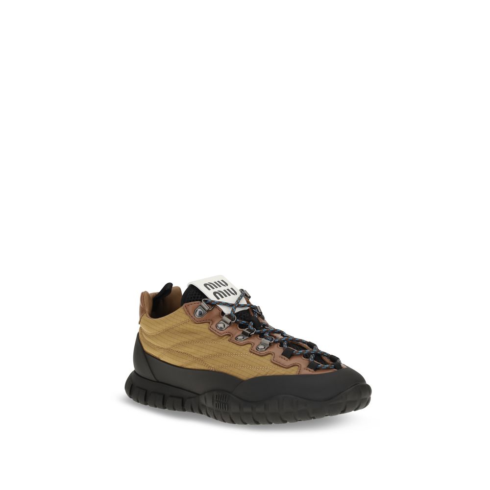 Zapatillas Deportivas Miu Miu de Poliamida Beige Ligeras y Resistentes