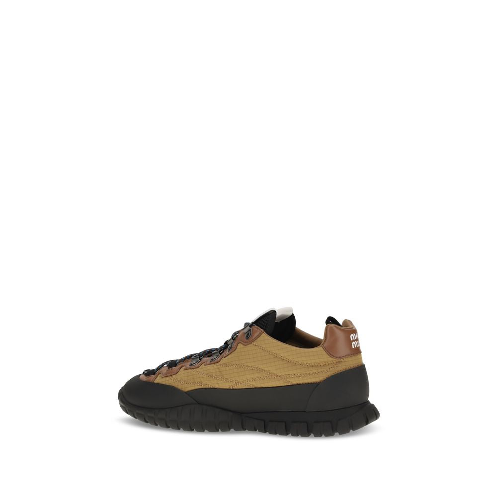 Zapatillas Deportivas Miu Miu de Poliamida Beige Ligeras y Resistentes