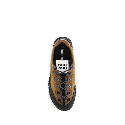Zapatillas Deportivas Miu Miu de Poliamida Beige Ligeras y Resistentes