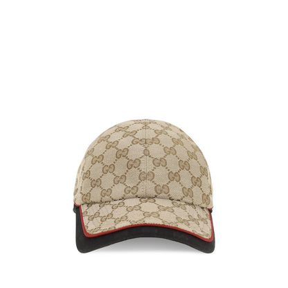 Gorra De Béisbol Gucci En Poliamida Beige Con Diseño Limpio