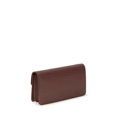Valentino Garavani Brown Calfskin Wallet - Bos Taurus Model