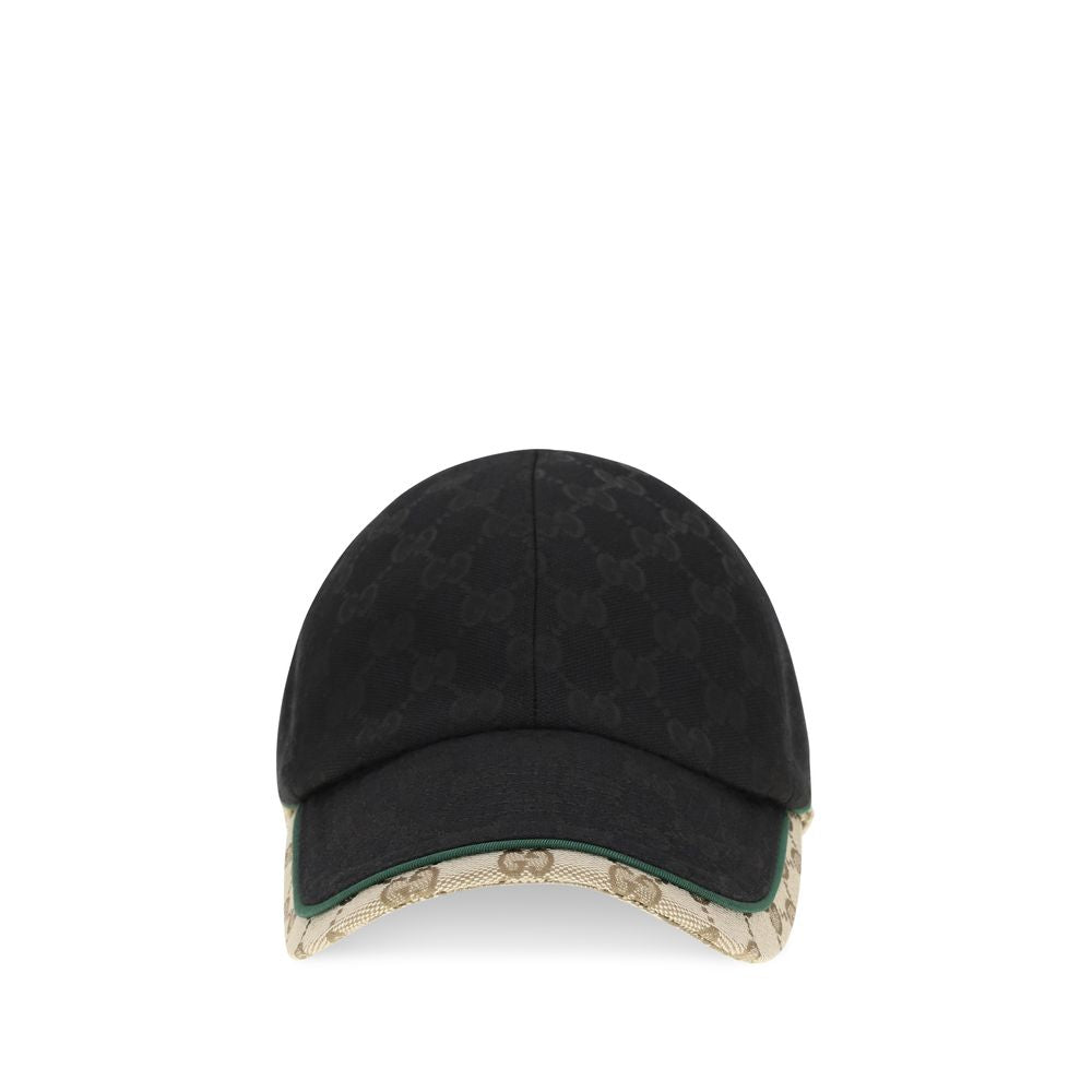 Gorra De Béisbol Gucci De Poliamida Negra - Acabado Uniforme