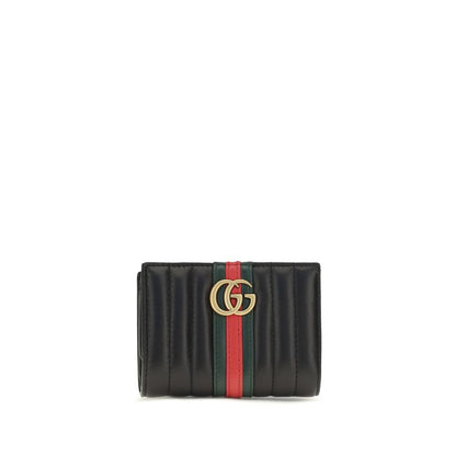 Billetera de Cuero de Ternera Negro Gucci Bos Taurus