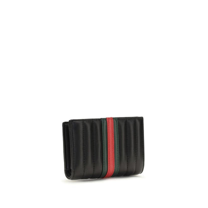 Billetera de Cuero de Ternera Negro Gucci Bos Taurus