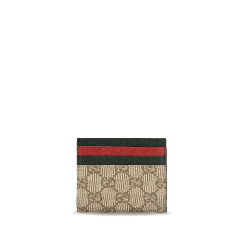 Gucci Beige Cotton Card Holder