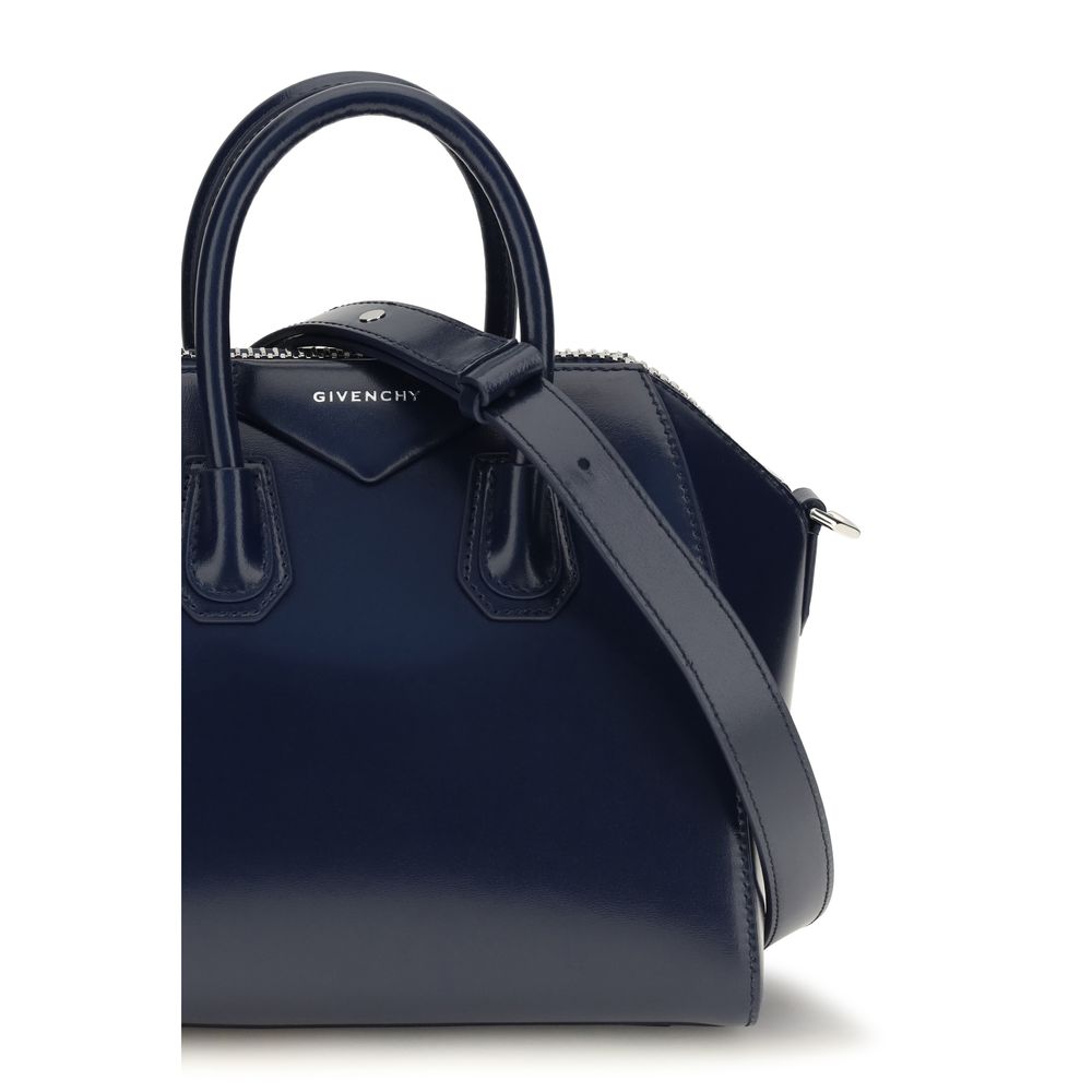 Givenchy Bolso De Mano De Piel De Ternera Azul Bos Taurus