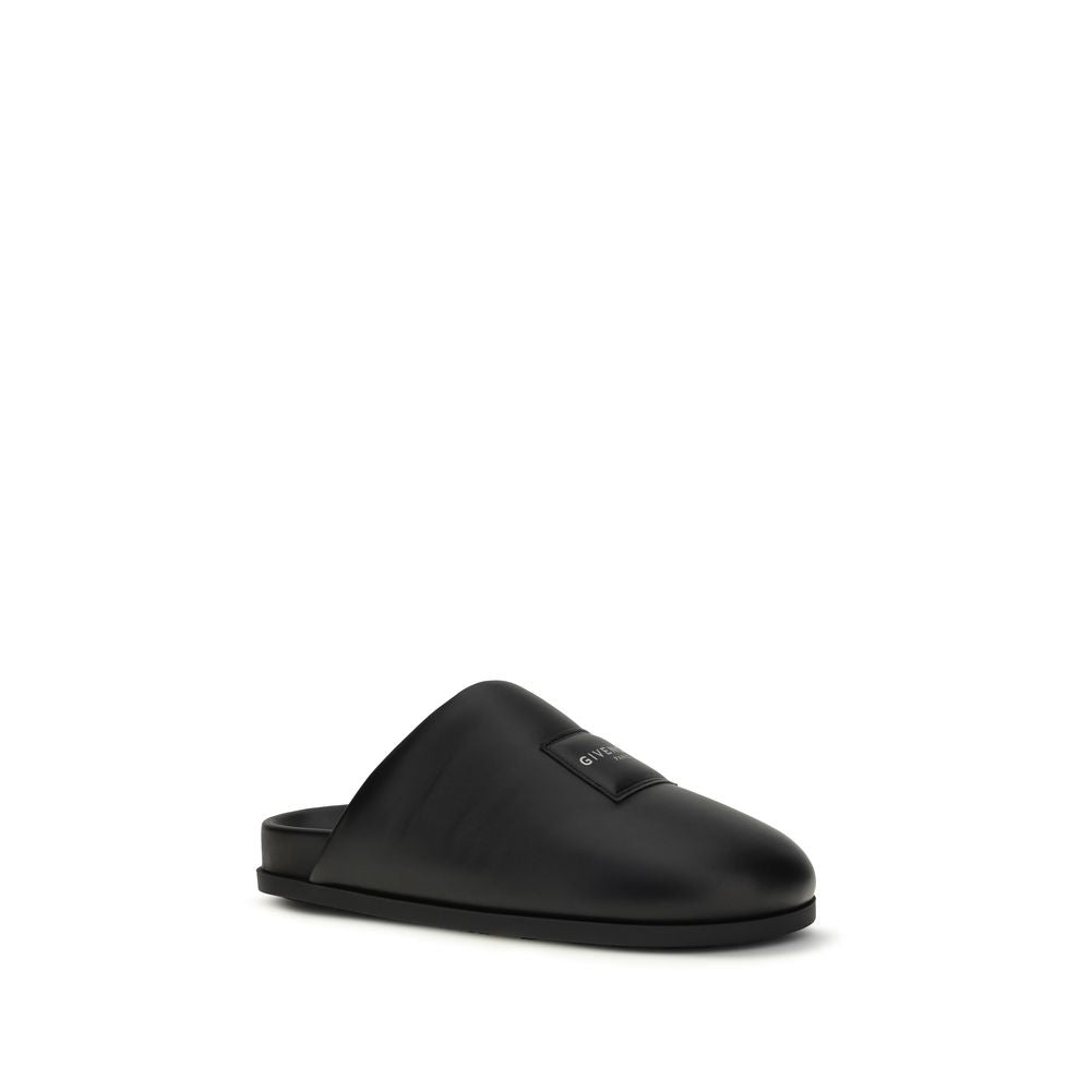 Givenchy Black Calfskin Mules Bos Taurus Model