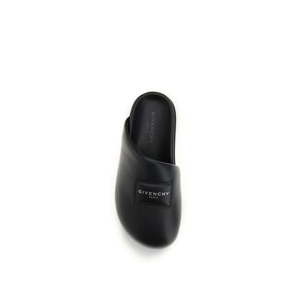 Givenchy Black Calfskin Mules Bos Taurus Model