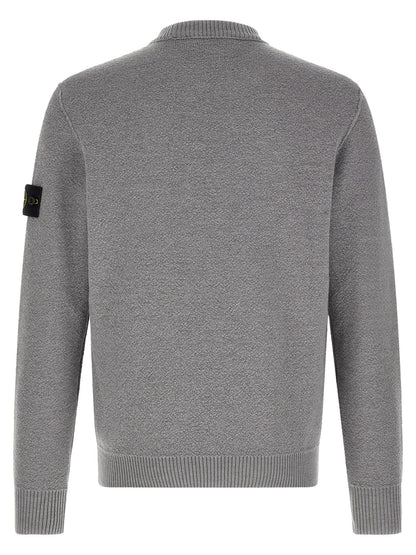 Men's Stone Island Stone Grey Virgin Wool Cardigan