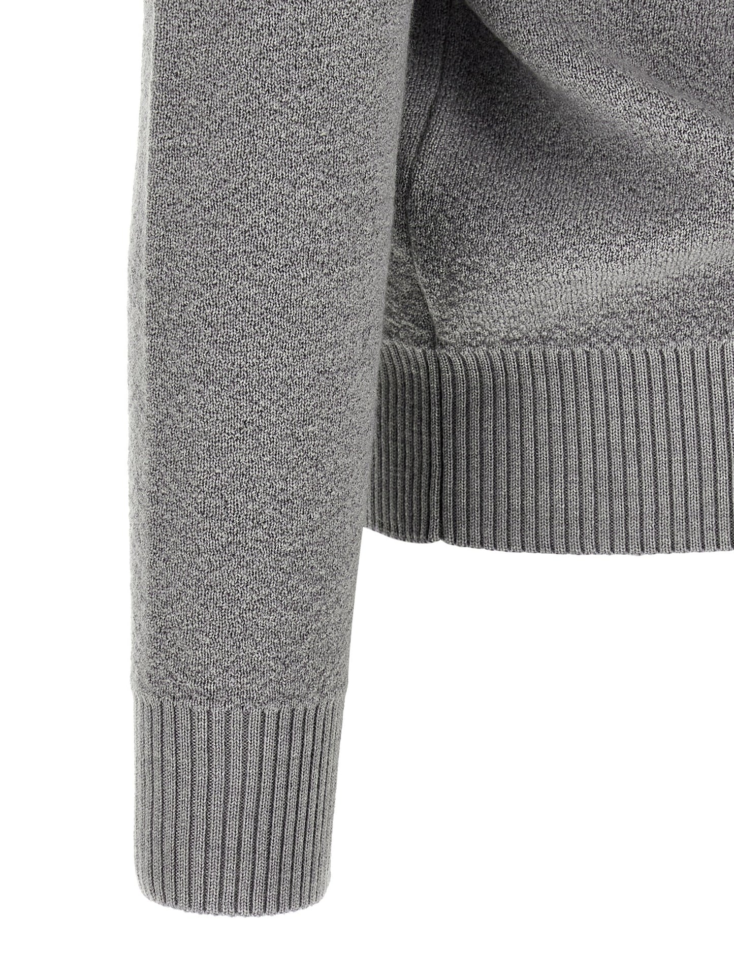 Men's Stone Island Stone Grey Virgin Wool Cardigan