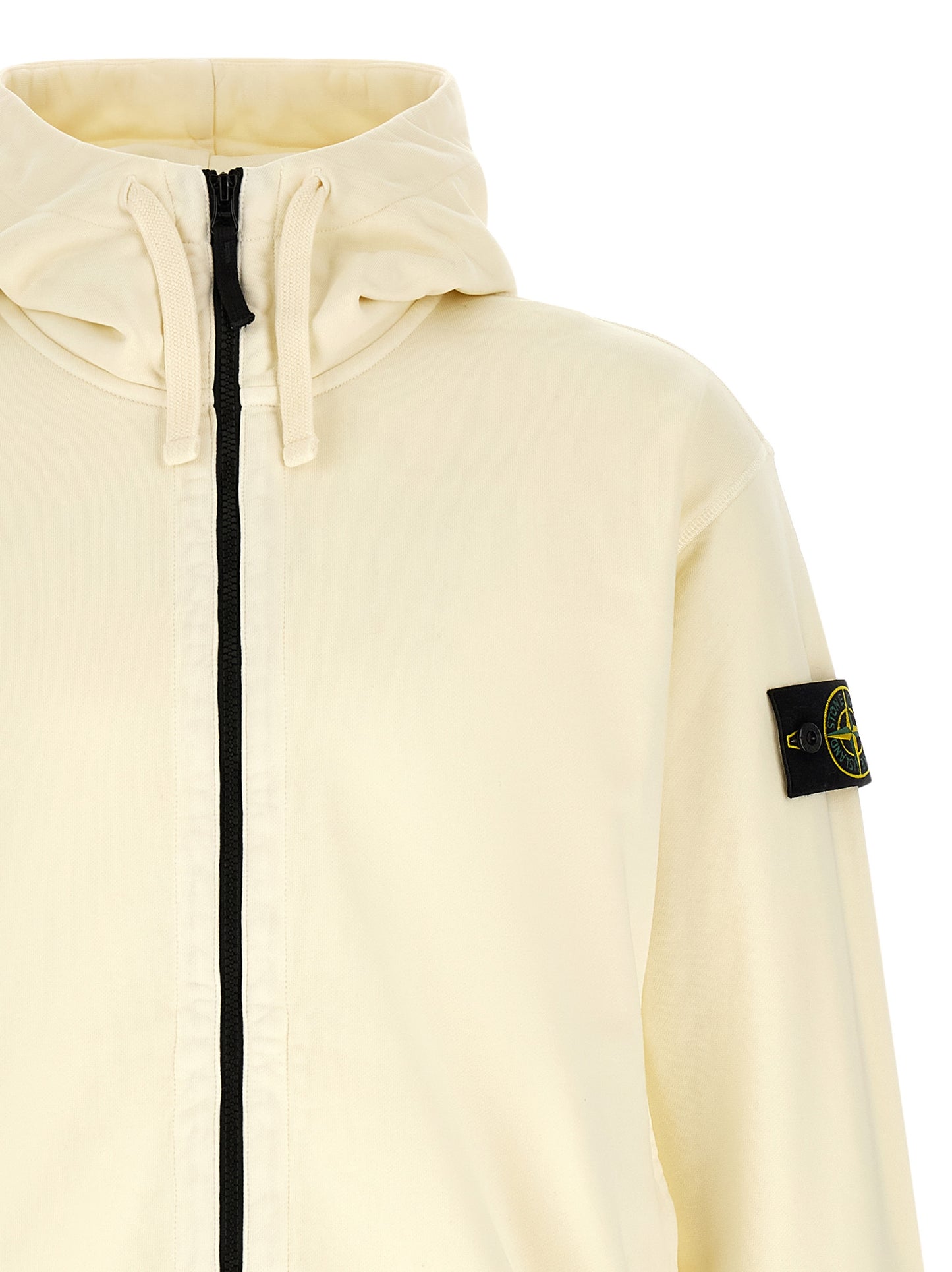 Stone Island White Cotton Sweatshirt Ref 6100009