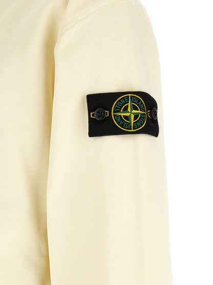 Stone Island White Cotton Sweatshirt Ref 6100009