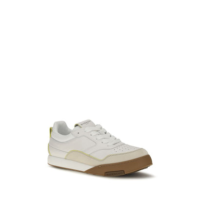 Givenchy White Bos Taurus Calf Leather Low Sneakers