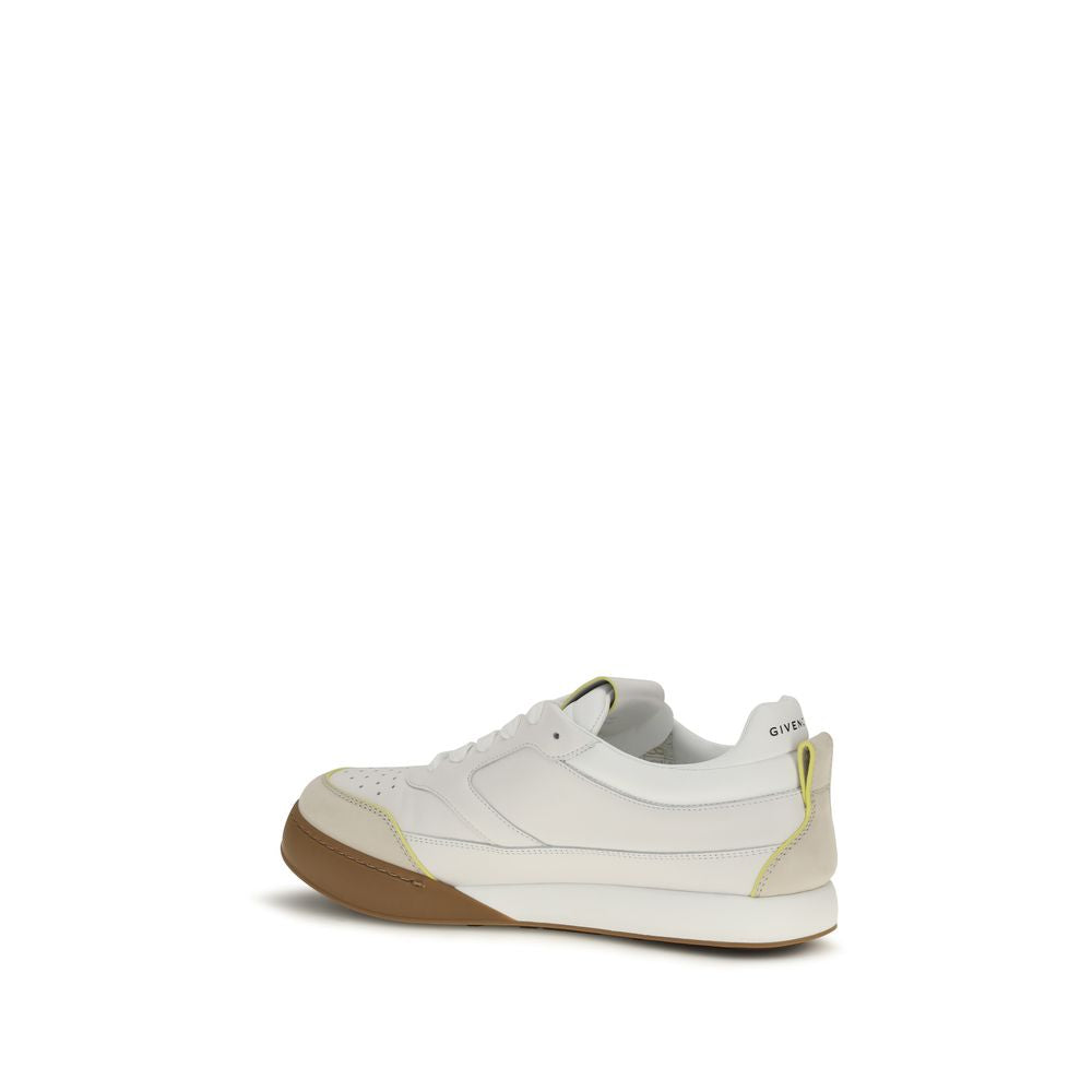 Givenchy White Bos Taurus Calf Leather Low Sneakers