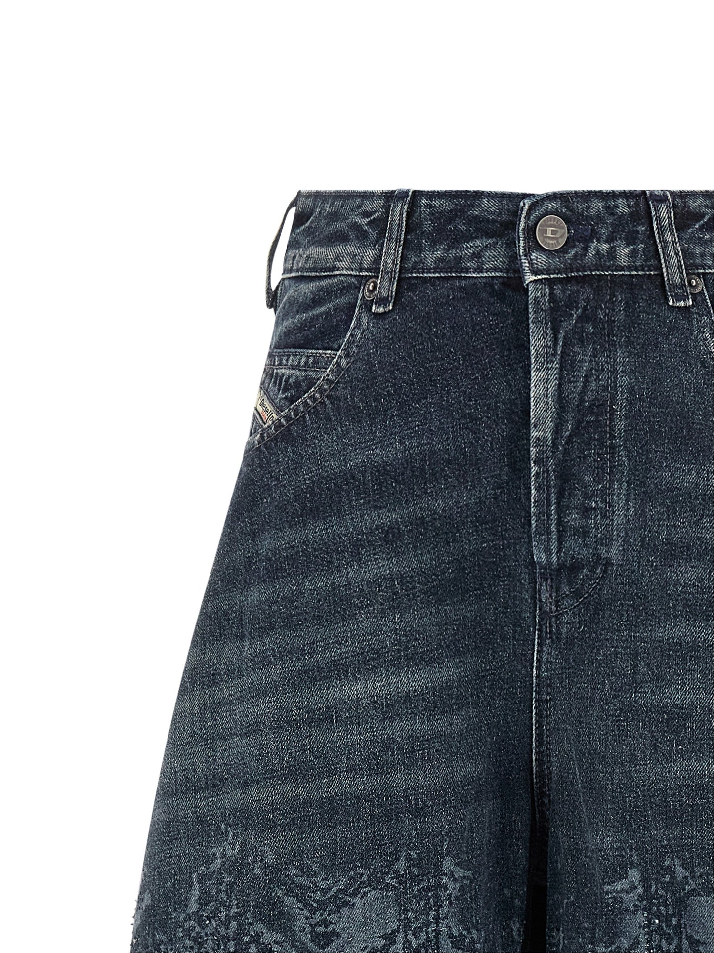 Diesel Jean en coton bleu taille haute 1987 D-Khelz-S2