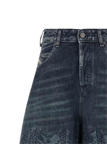 Diesel Jean en coton bleu taille haute 1987 D-Khelz-S2