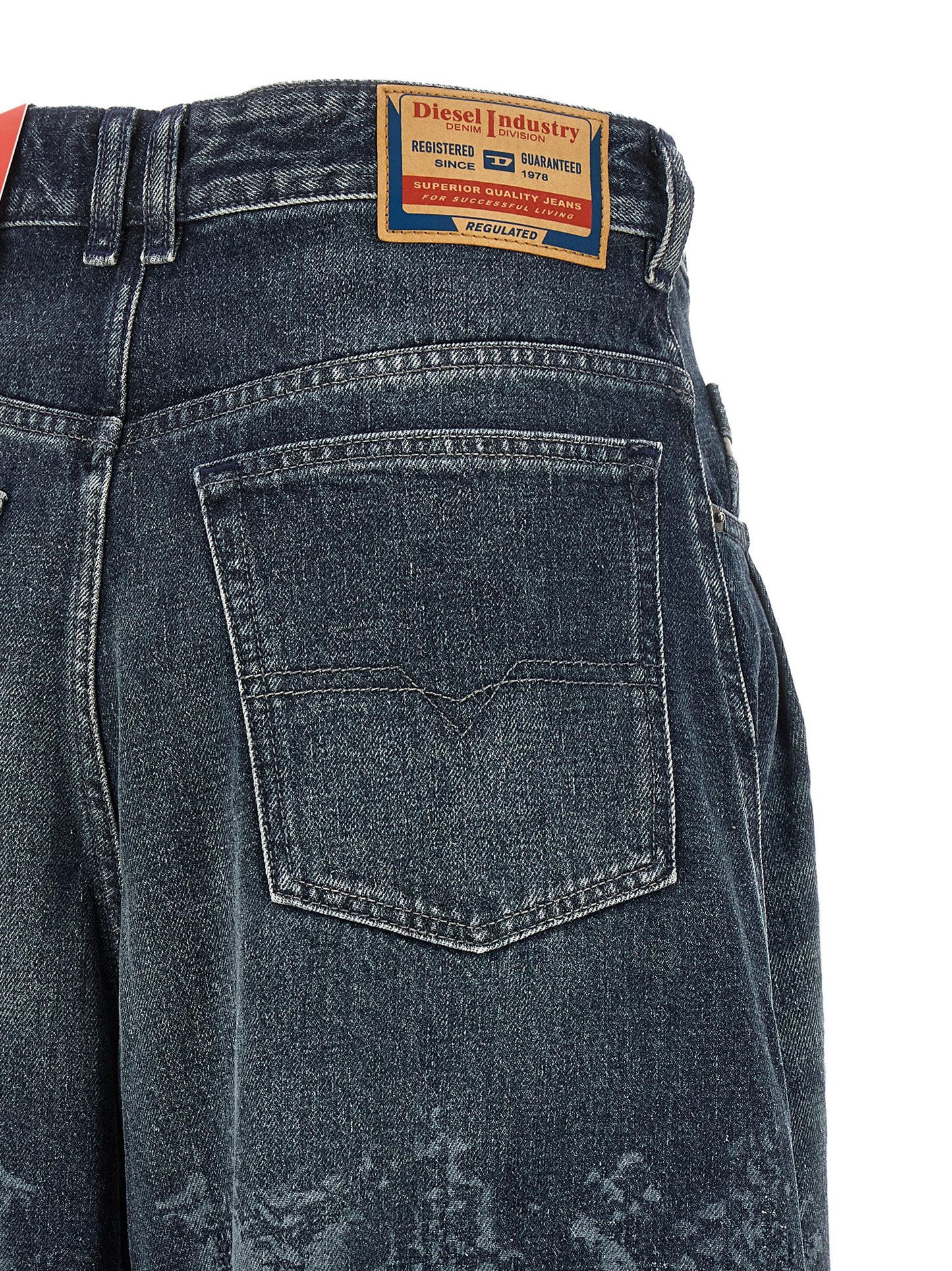 Diesel Jean en coton bleu taille haute 1987 D-Khelz-S2