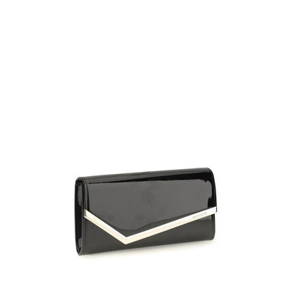Cartera De Mano Jimmy Choo En Piel De Vaquilla Negra Bos Taurus
