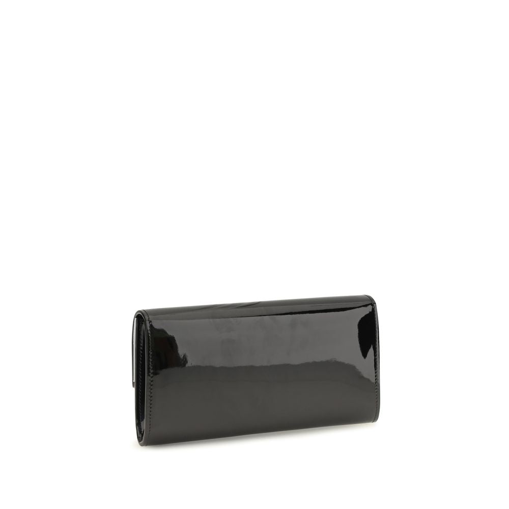 Cartera De Mano Jimmy Choo En Piel De Vaquilla Negra Bos Taurus