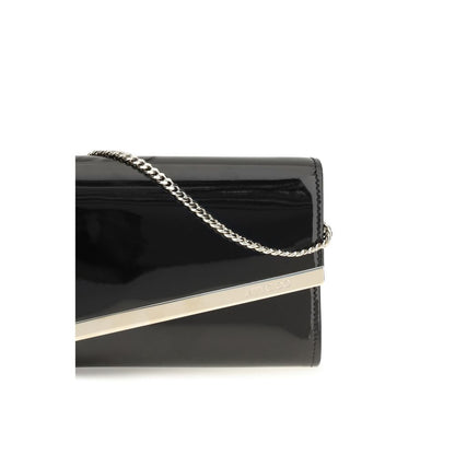 Cartera De Mano Jimmy Choo En Piel De Vaquilla Negra Bos Taurus