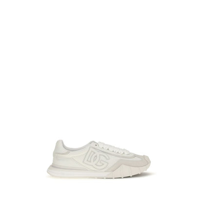 Dolce & Gabbana White Calfskin Bos Taurus Sneakers