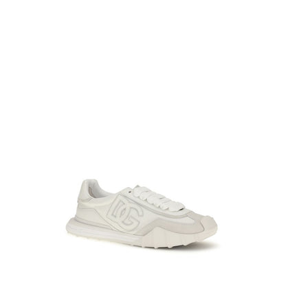 Dolce & Gabbana White Calfskin Bos Taurus Sneakers