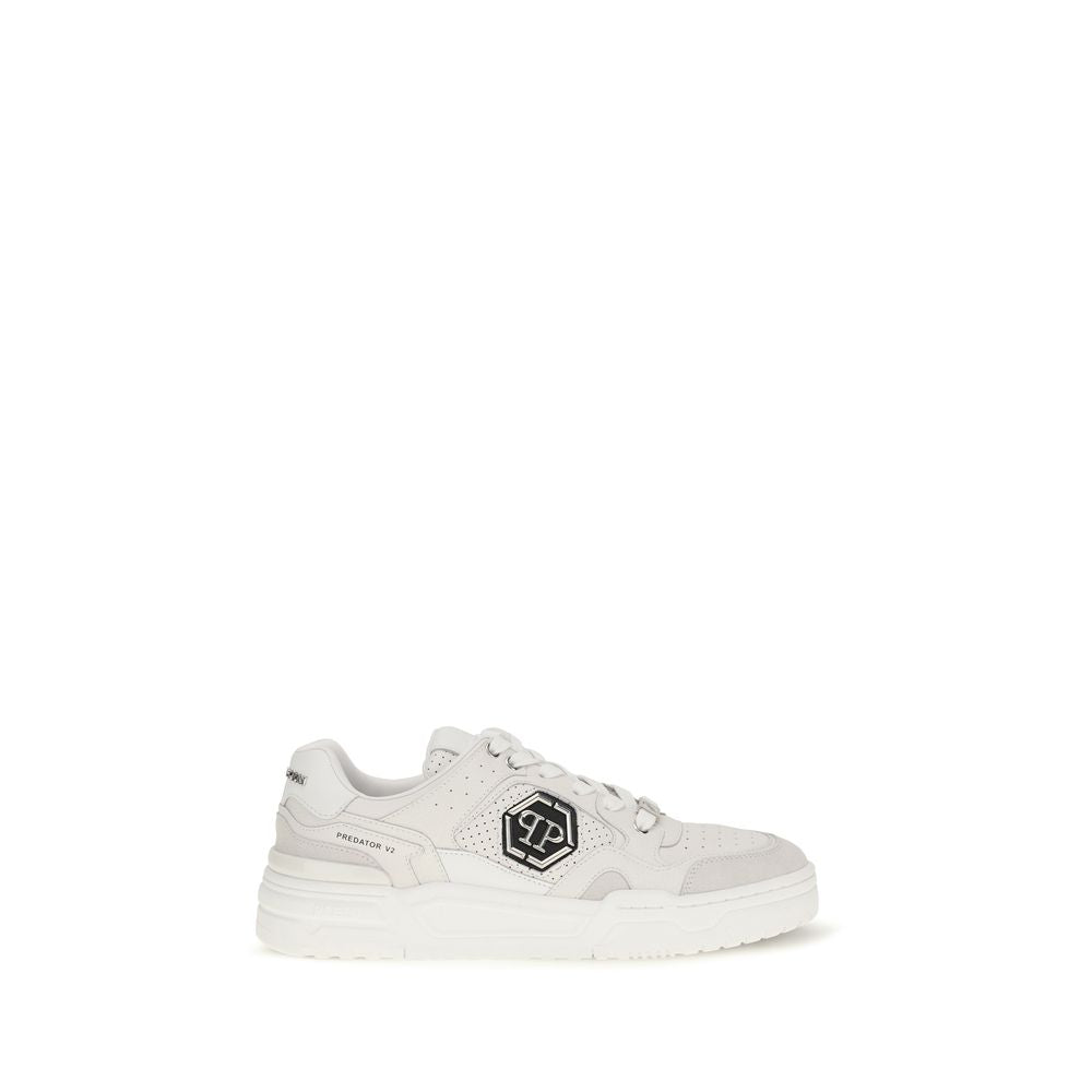 Zapatillas Philipp Plein Predator V2 De Corte Bajo En Poliéster Blanco