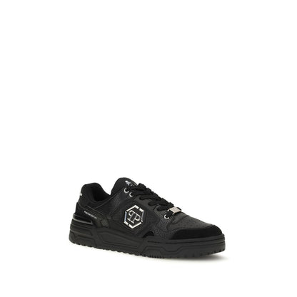 Zapatillas Philipp Plein De Poliéster Negro Corte Bajo