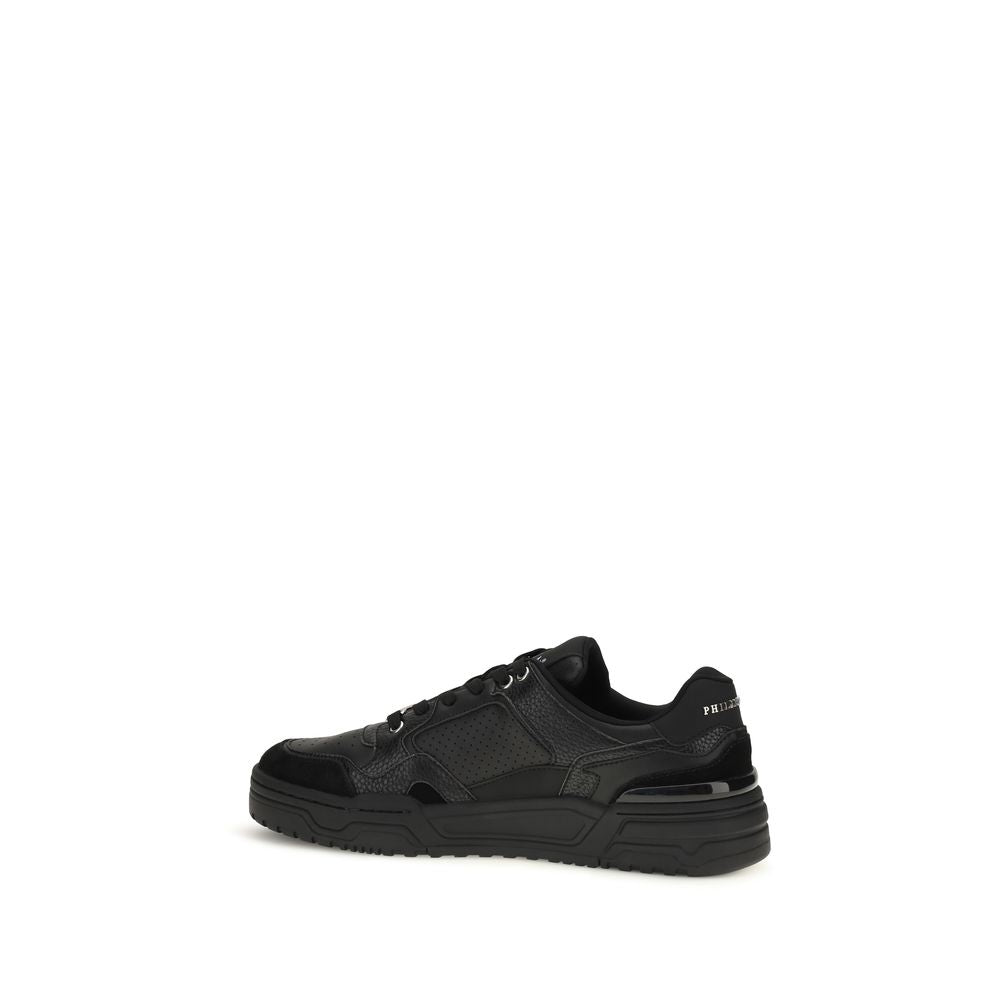 Zapatillas Philipp Plein De Poliéster Negro Corte Bajo