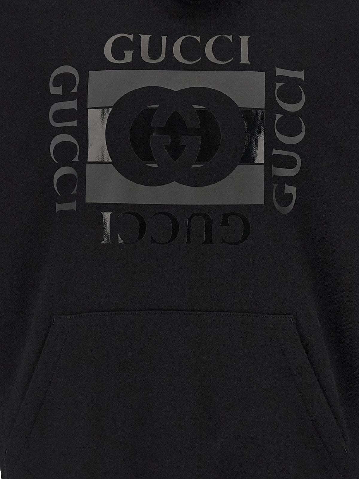 Sudadera De Algodón Negro De Gucci Confort Y Durabilidad