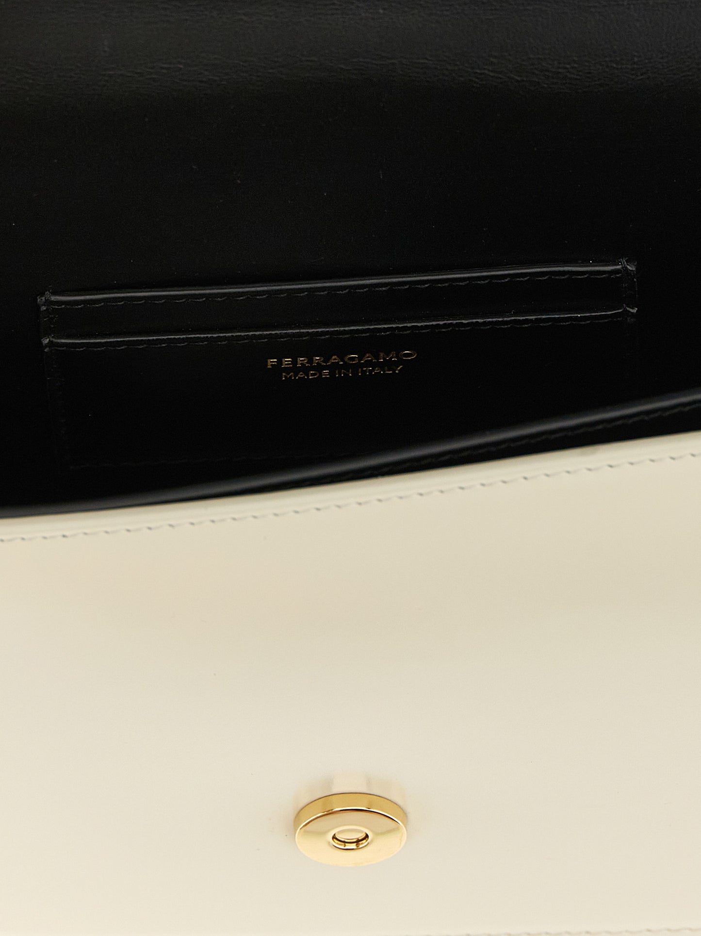 Sac bandoulière Ferragamo en veau bicolore