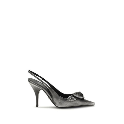 Prada Grey Goat Hair High Heels