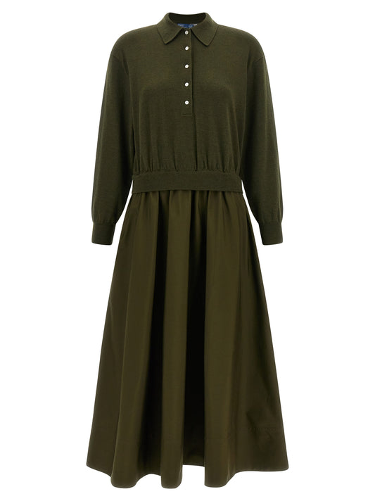 Vestido Largo Bicolor De Lana Unisex Polo Ralph Lauren